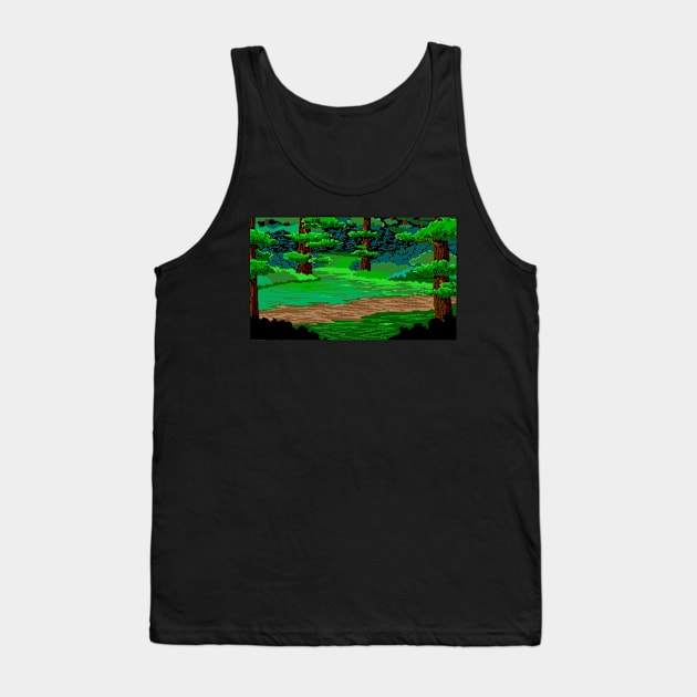 Quest for Glory Forest Pixel Art Tank Top by GoneawayGames